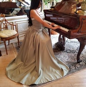 Vintage Sage Green Gown